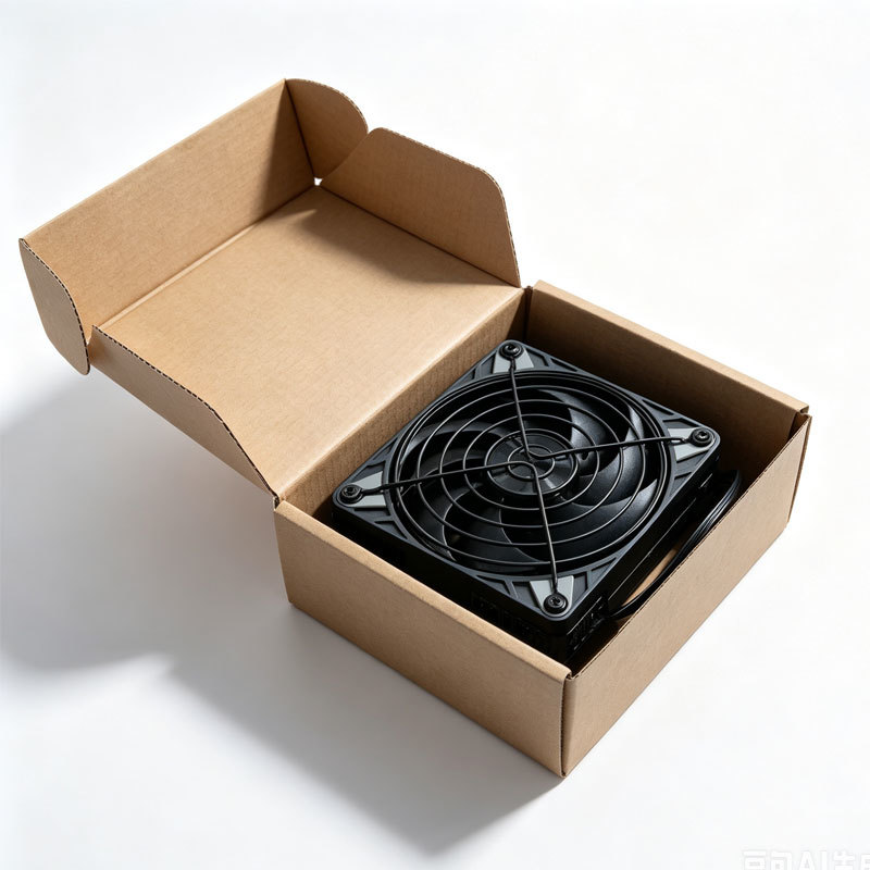 12V ball bearing axial flow cooling fan, 4-pin, 42.02 CFM, 4200 RPM, plastic fan. 4 copper tube air cooling/radiator, suitable for mining equipment.