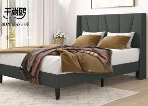 Low Key Linen Upholstered Full Size Bed 2m X 2m Breathable Overall Disassembly /