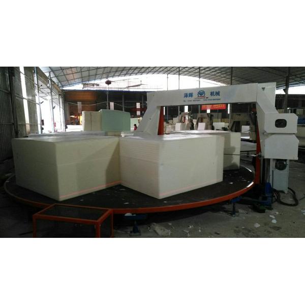 60kg/M3 Vertical Foam Cutting Machine , Knife Blade Polyurethane Foam Equipment