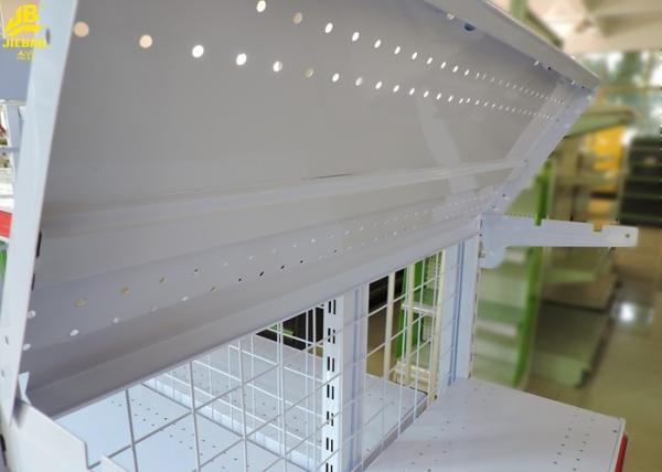 40mm Step Commercial Gondola Shelving , 23kg/ Layer Load Gondola Display Shelving