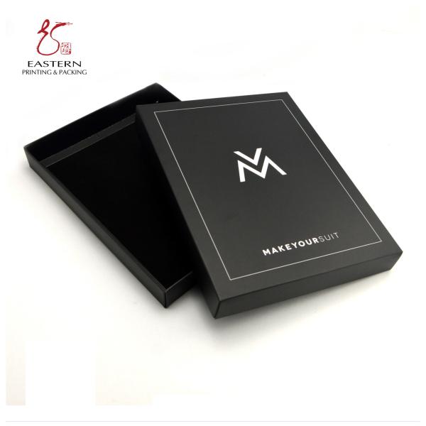 Elegant Black Color 40cm Width 50cm Length T Shirt Packaging Boxes With Lids