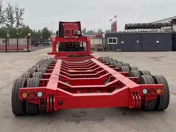 Hydraulic Axis Modular Semi Trailer Tri Axles Low Loader Semi Trailer