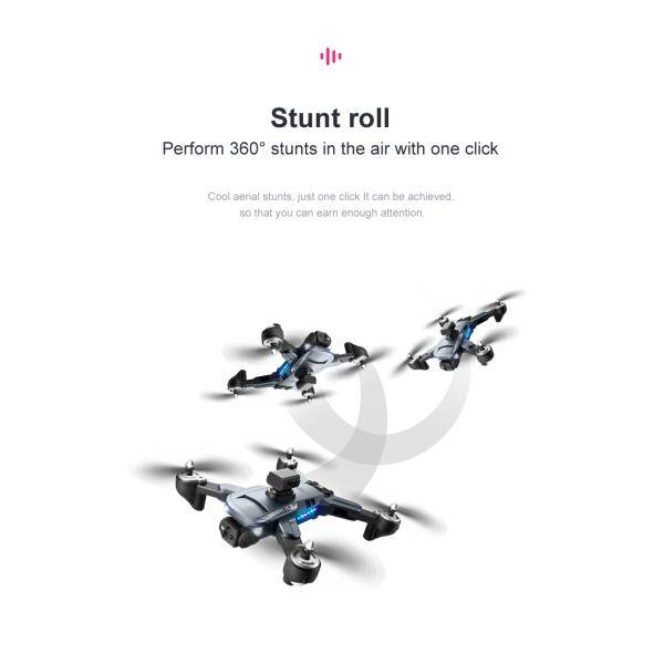 Mini Foldable Drone K7 Optical Flow Obstacle Avoidance 4k Camera LED Lights Remote Control 1800 mAh Battery ESC HD Camera