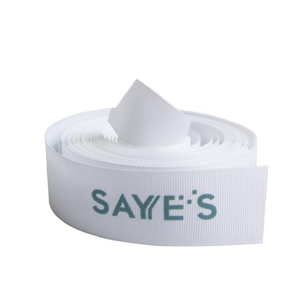 Single Face Custom Heat Thermal Transfer Flowers Ribbon Trim with Plant Printed Sample