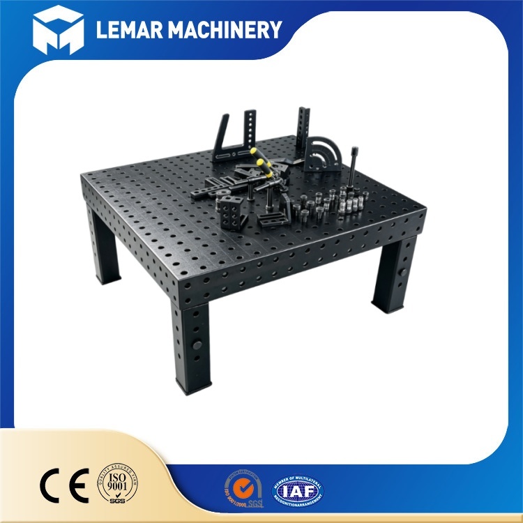 D16 Industrial Welding Table 50x50mm Grid and M12 Fixture Bolts