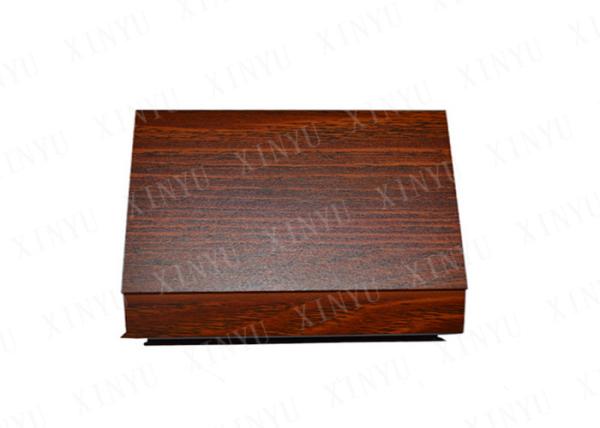 Cherry Wood Color Aluminum Square Tube for Decoration and Aluminum Floor