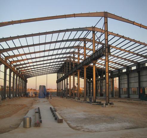 Stable 60 X 30 Steel Frame Buildings , High Precision Prefab Steel Frame