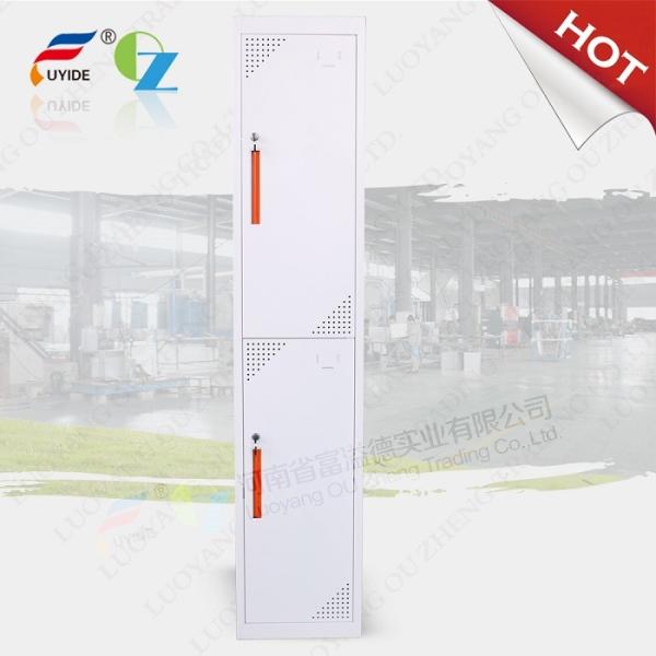 Two door steel locker FYD-G002.H1850XW380XD450mm,iron/steel locker for storage,white color