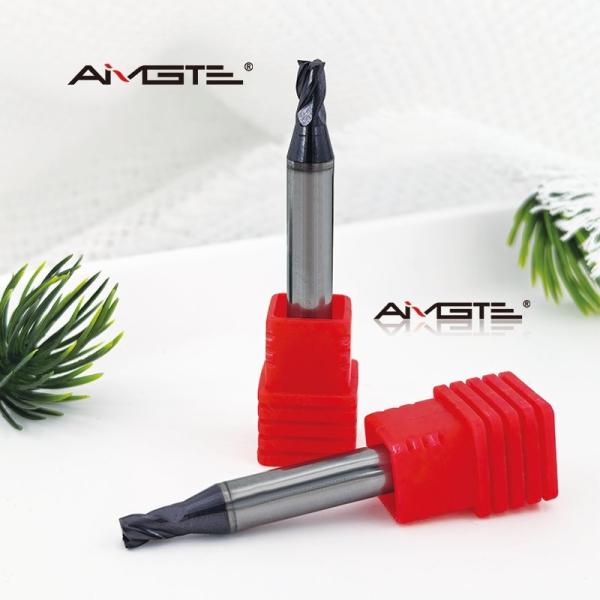 3.7mm 4 フルートカービッドフラットエンドミール 鋼材加工専用 TiCN アルティーンコーティングオプション