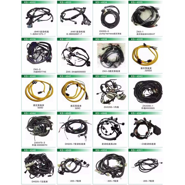 E320C Excavator Cab External Wiring Harness Assemble 186-4605 for  CAT320C Main Harness 1864605