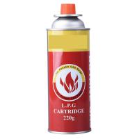 Válvula e tampa portáteis do cartucho do cilindro de gás do butano do folha de Flandres 220g para o acampamento exterior