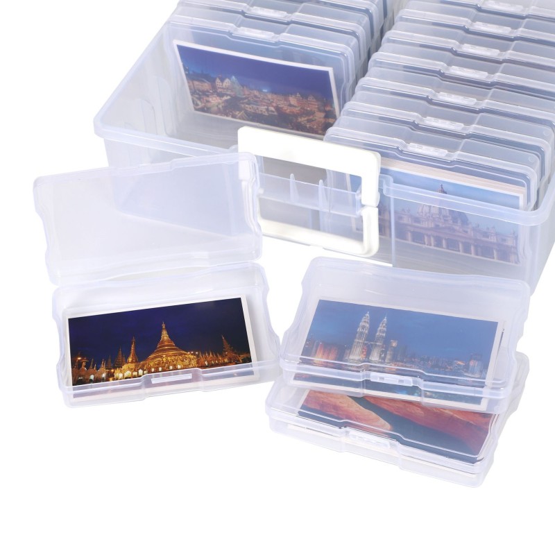 Modern Rectangle Trading Card Storage Box Kids Toys Organizer Injection PP Plastic New for Photo Storage