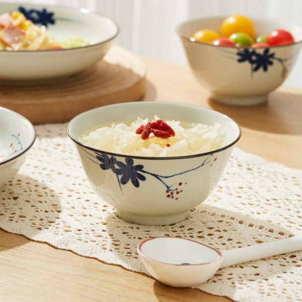 Ceramic Top Dining Table For Home Decor For 2 Persons Using Incluing Plate Bowl Spoon And Chopsticks