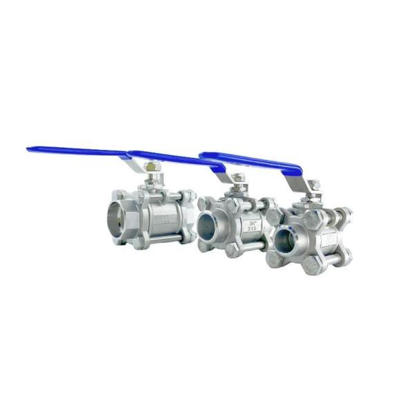 3 PC Stainless Steel SS316/304 CF8 CF8m Ball Valve for Water Media Industrial Usage