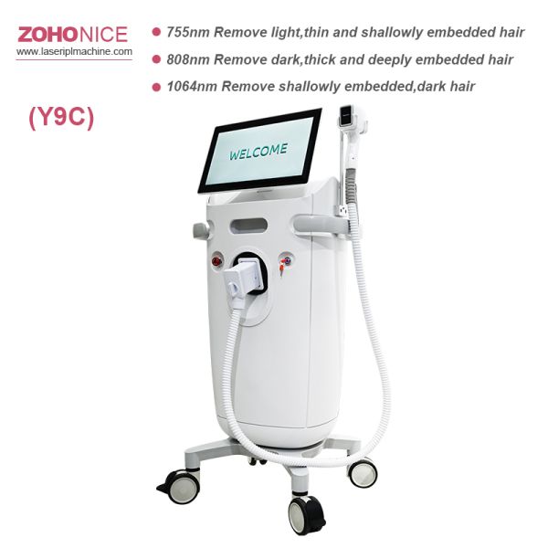 15.6 Inch Ance Treatment Skin Rejuvenation 755 1064 808nm Diode Laser Hair Removal Machine