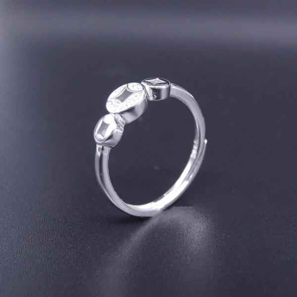 Silver Jewellery Main Heart Shaped Engagement Ring For Anniversary Gift