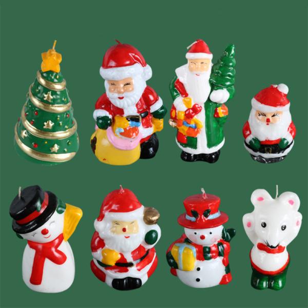 Lovely Christmas Decoration Non Toxic Scented Candles Long Lasting Scented Candles Customized Size