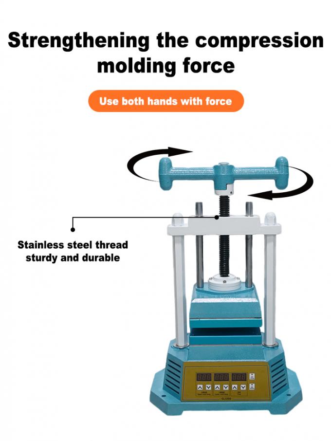Jewelry Making Vulcanizing Machine Equipped with 220V/50Hz 1200W Power Input, 200 by 200 Millimeter Heating Zone & 30 to 200 Degrees Adjustable Heating Range