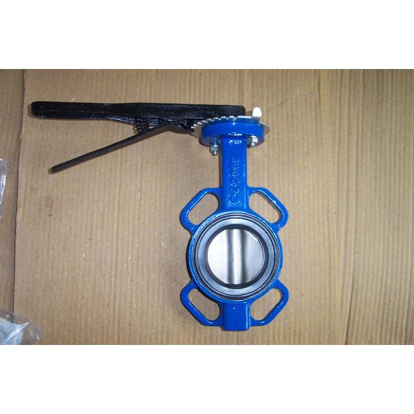 API 609 / ISO 5752 / BS5155 Standard One Shaft Without Pin Type Wafer Butterfly Valve