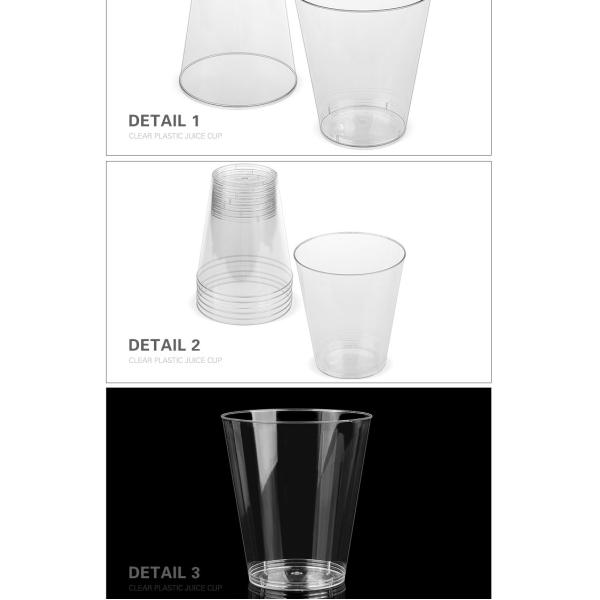 Airline supplies high quality disposable 9oz clear plastic cup