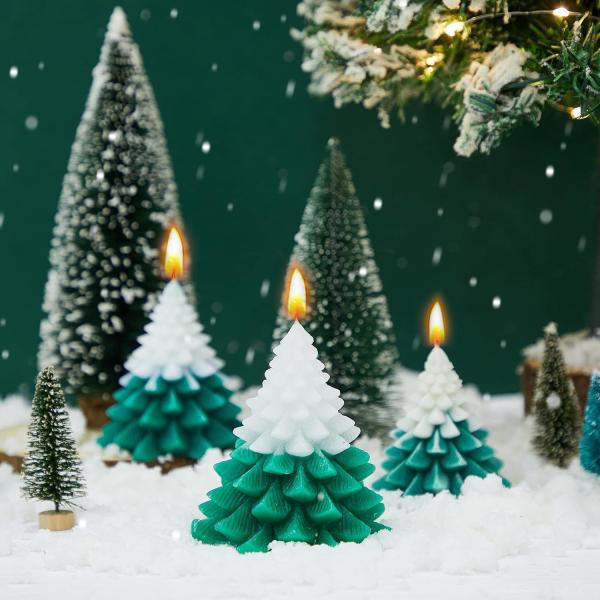 Christmas Tree Scented Candles Tree Shaped Home Candles Gift For Christmas Party
