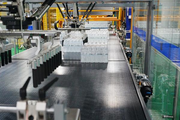 Station de contrôle de l'automatisation robotisée Sac de palettisation de boissons à colonne unique