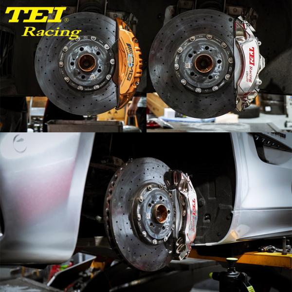 6-поршневой гоночный суппорт тормозной комплект с 405*34 мм углеродно-керамическими дисками и тормозными колодками для Mercedes Benz AMG 20 дюймов