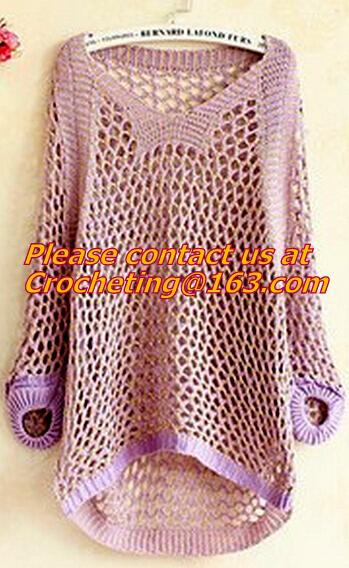 Winter Casual Cartoon Gloves Pullover Sweater Long Pocket Cotton Knitted Loose Clothing Cute Mori Girl