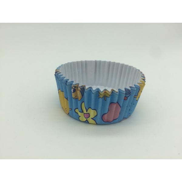 Cute Marine Greaseproof Baking Cups , Disposable Blue Cupcake Wrappers Organism Pet Inside
