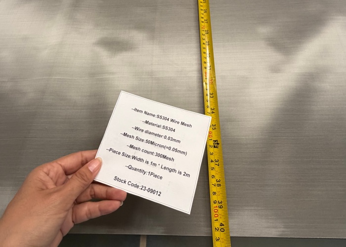 SS304 300Mesh 0.03mm Wire diameter Stainless Steel Woven Wire Mesh for filter use