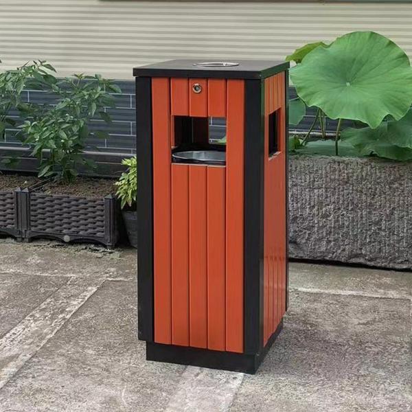 Outdoor New Metal Bucket Stainless Steel Large Sanitation Dustbin Outdoor City Park District School Peel Dustbin
