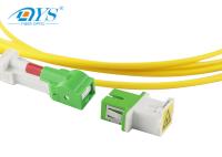 Auto conector do SC APC do cabo de remendo da fibra do único modo do obturador 3.0mm