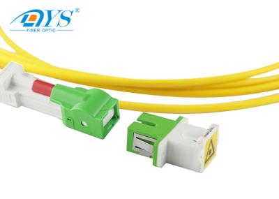 Auto Shutter 3.0mm Single Mode Fiber Patch Cord SC APC Connector