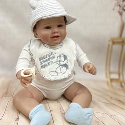 Unisex onesie bodysuit with bib 100% cotton organic jumpsuit knitted baby romper for spring
