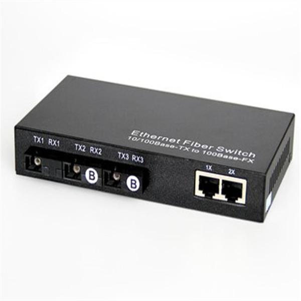 RJ45 3 Optical 2 Electric 20KM 100M Fiber Optic Transceivers