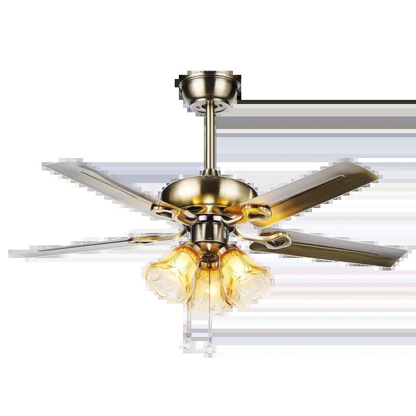 HFBH Modèle 291 48' Lame métallique Chrome couleur nickel classique US Design Fan Light