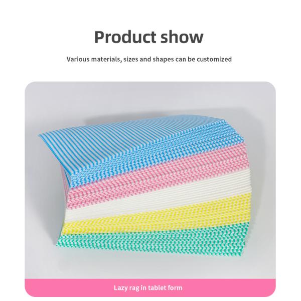 ODM Blue Disposable Dish Cloths On A Roll Nonwoven Disposable Washcloths For Dishes