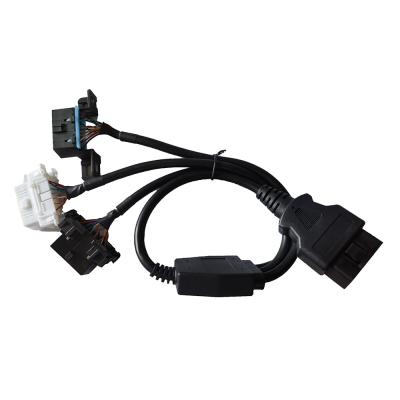 Automotive OBD2 Connector Cable 16 Pin Male Port To 3 Female