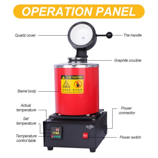 Tooltos Digital Automatic Gold Melting Furnace Jewelry Machine