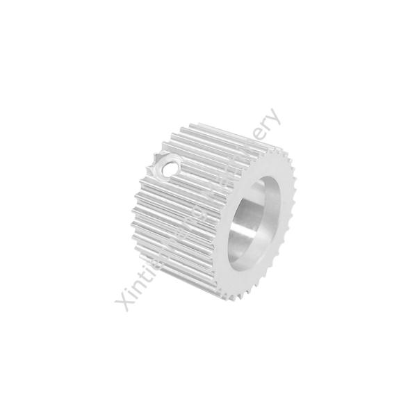 ODM 3M Toothed Pulley Wheel Silver Aluminum Anodic Oxidation Timing Belt Pulley