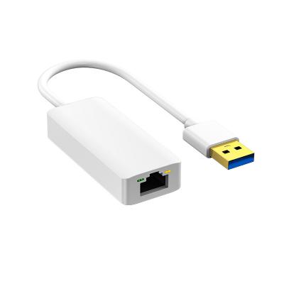 Adaptateur Ethernet Gigabit USB 3.0 de taille compacte, nouveau plastique ABS, couleur blanche