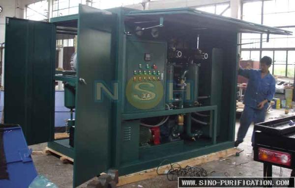 NAS 6 Grade Vacuum Oil Purifier Water Removal 380V 50Hz Light Weight Custom Color