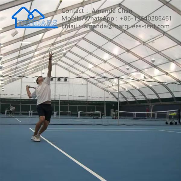 Sports Marquee Aluminum Alloy Frame Curve Tent Tennis Court Tent For Sports