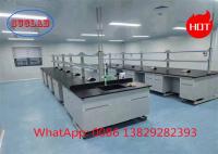 Chemical resistant Fire Proof Laminate Work Surface Chemistry Lab Work Benches with Steel Wood Frame