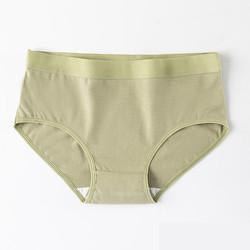 Brief Womens Hipster Cotton Panties Solid Pattern Plus Size Antibacterial