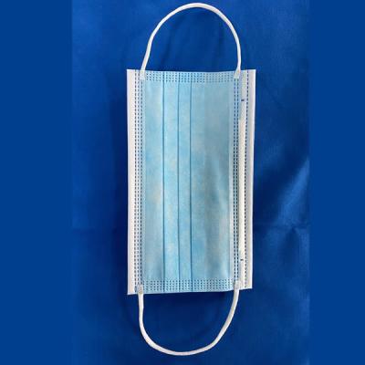 Three Layers Disposable Face Mask With Aluminum / Plastic Nose Bar