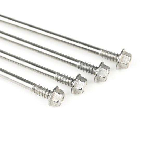 Ruspert Finish 5.5x140mm 410 SS Шестоугольная голова самосверляющий винт для крышевой изоляции