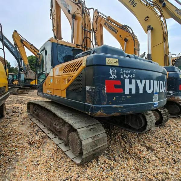 Hyundai 225 équipement d'excavation d'occasion grosse machine de construction d'occasion creuseur