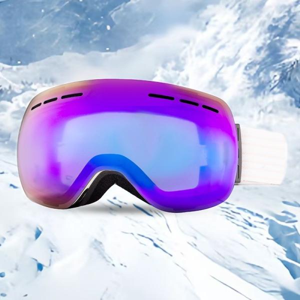Customizable Magnetic Lens Ski Goggles Anti Impact Photochromic Ski Goggles