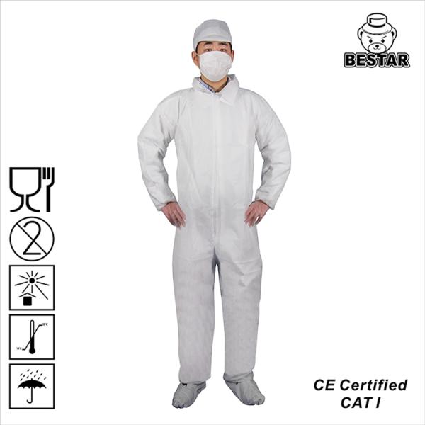 SMS Disposable Medical Protective Coverall dust suits for Food Processing